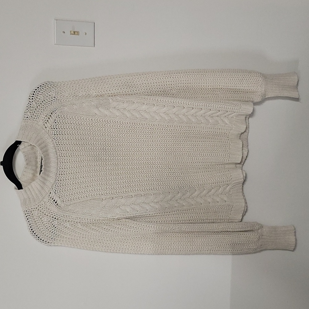 Cream Knit Sweater M